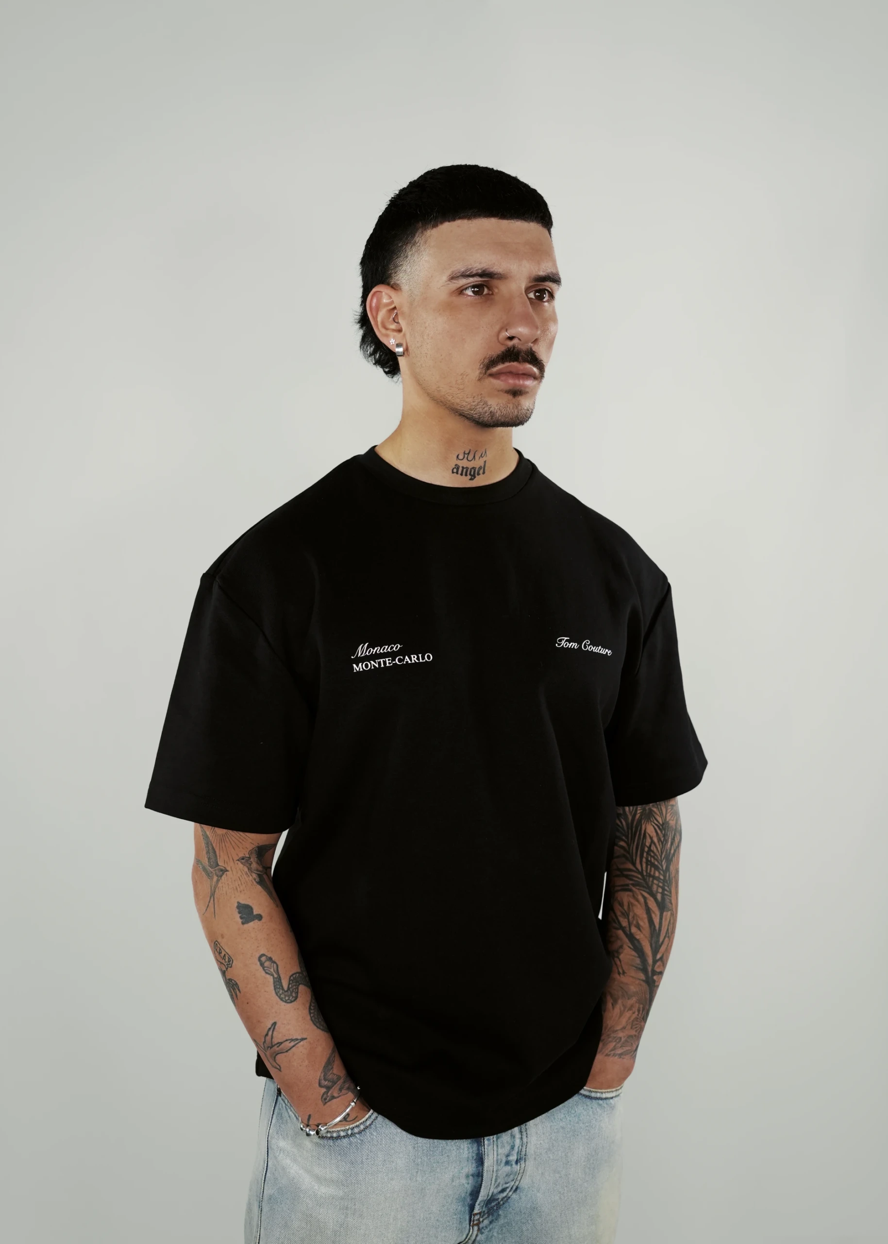 T SHIRT NOIR V1 F1 monaco